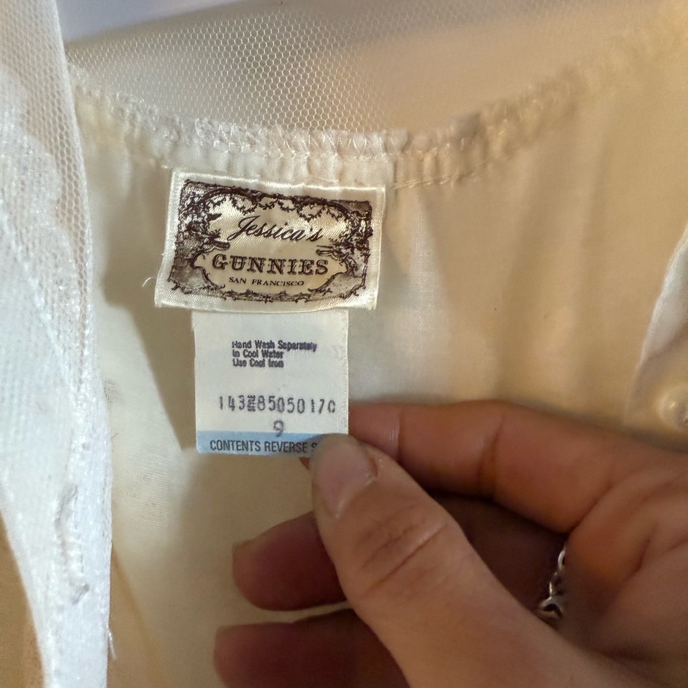 Gunne Sax Vintage Victorian Peasant Blouse - Picture 8 of 13